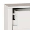vidaXL Κομοδίνο Drammen Λευκό 45 x 35 x 56 εκ. Μασίφ ξύλο πεύκου