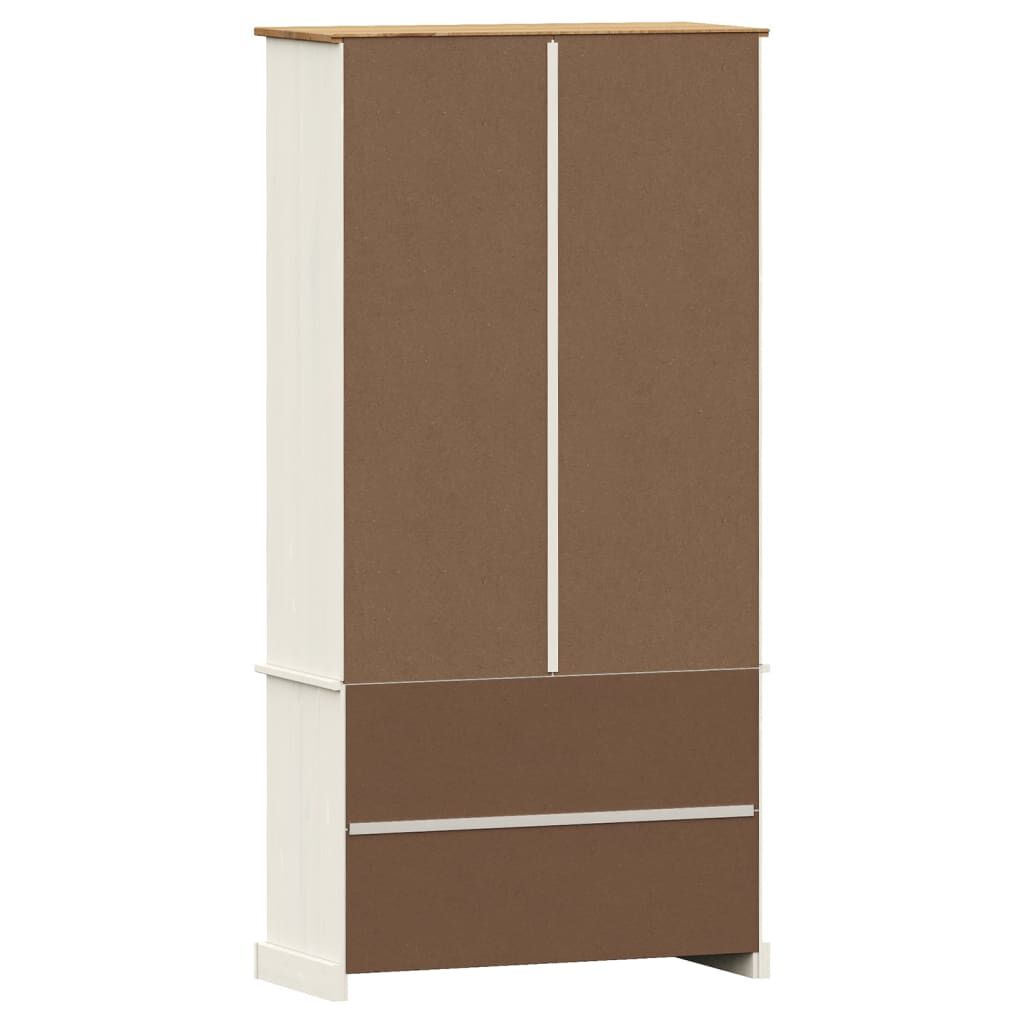 vidaXL Βιβλιοθήκη VIGO Λευκή 85 x 35 x 170 εκ. από Μασίφ Ξύλο Πεύκου