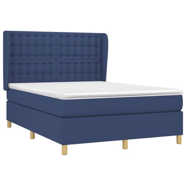 vidaXL &Kappa;&rho;&epsilon;&beta;ά&tau;&iota; Boxspring &mu;&epsilon; &Sigma;&tau;&rho;ώ&mu;&alpha; &Mu;&pi;&lambda;&epsilon; 140x200 &epsilon;&kappa;. &Upsilon;&phi;&alpha;&sigma;&mu;ά&tau;&iota;&nu;&omicron;
