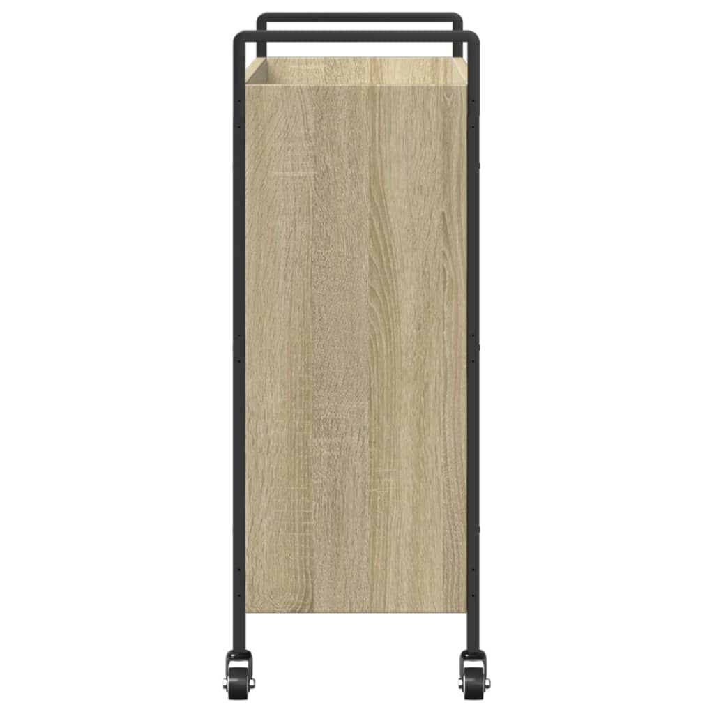 vidaXL Τρόλεϊ Κουζίνας Sonoma Δρυς 70x30x82 εκ. από Επεξεργασμένο Ξύλο