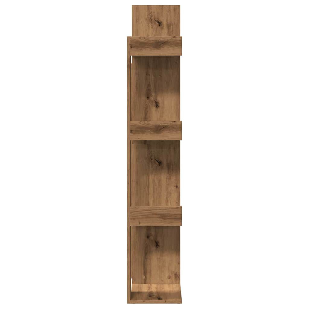 vidaXL Βιβλιοθήκη Αρτισιανή Δρυς 48x25,5x140 εκ. Επεξεργ. Ξύλο