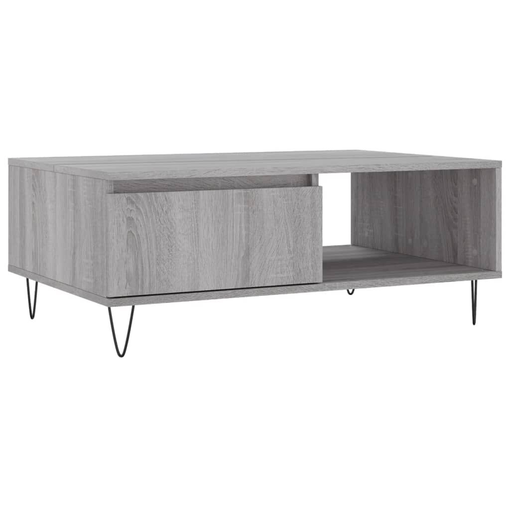 vidaXL Τραπεζάκι Σαλονιού Γκρι Sonoma 90x60x35 εκ. Επεξεργασμένο Ξύλο