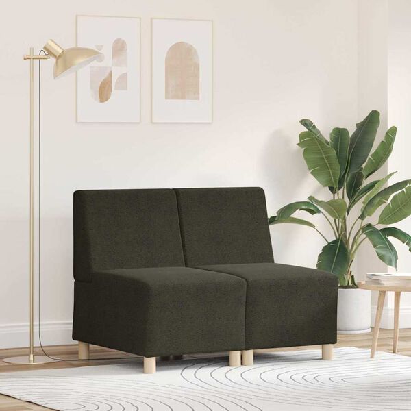 vidaXL Μοναδικός Καναπές χωρίς Χερούλια 2 pcs Πράσινο 55 x 74 x 82 εκ.