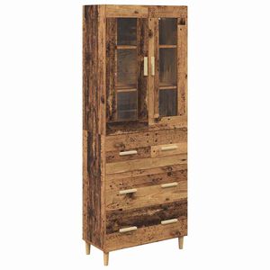 vidaXL Highboard &Pi;&alpha;&lambda;&iota;ό &Xi;ύ&lambda;&omicron; 69,5 x 34 x 180 &epsilon;&kappa;. &Sigma;ύ&nu;&theta;&epsilon;&tau;&omicron; &Xi;ύ&lambda;&omicron; &kappa;&alpha;&iota; &Gamma;&upsilon;&alpha;&lambda;ί