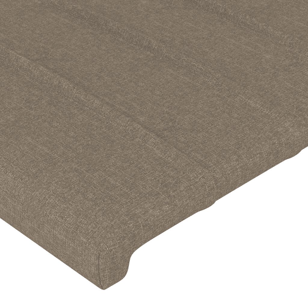 vidaXL Κρεβάτι Boxspring με Στρώμα Taupe 140x200 εκ. Υφασμάτινο