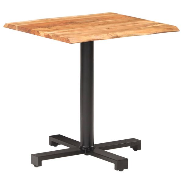 vidaXL Τραπέζι Bistro Live Edge 70x70x75 εκ. από Μασίφ Ξύλο Ακακίας