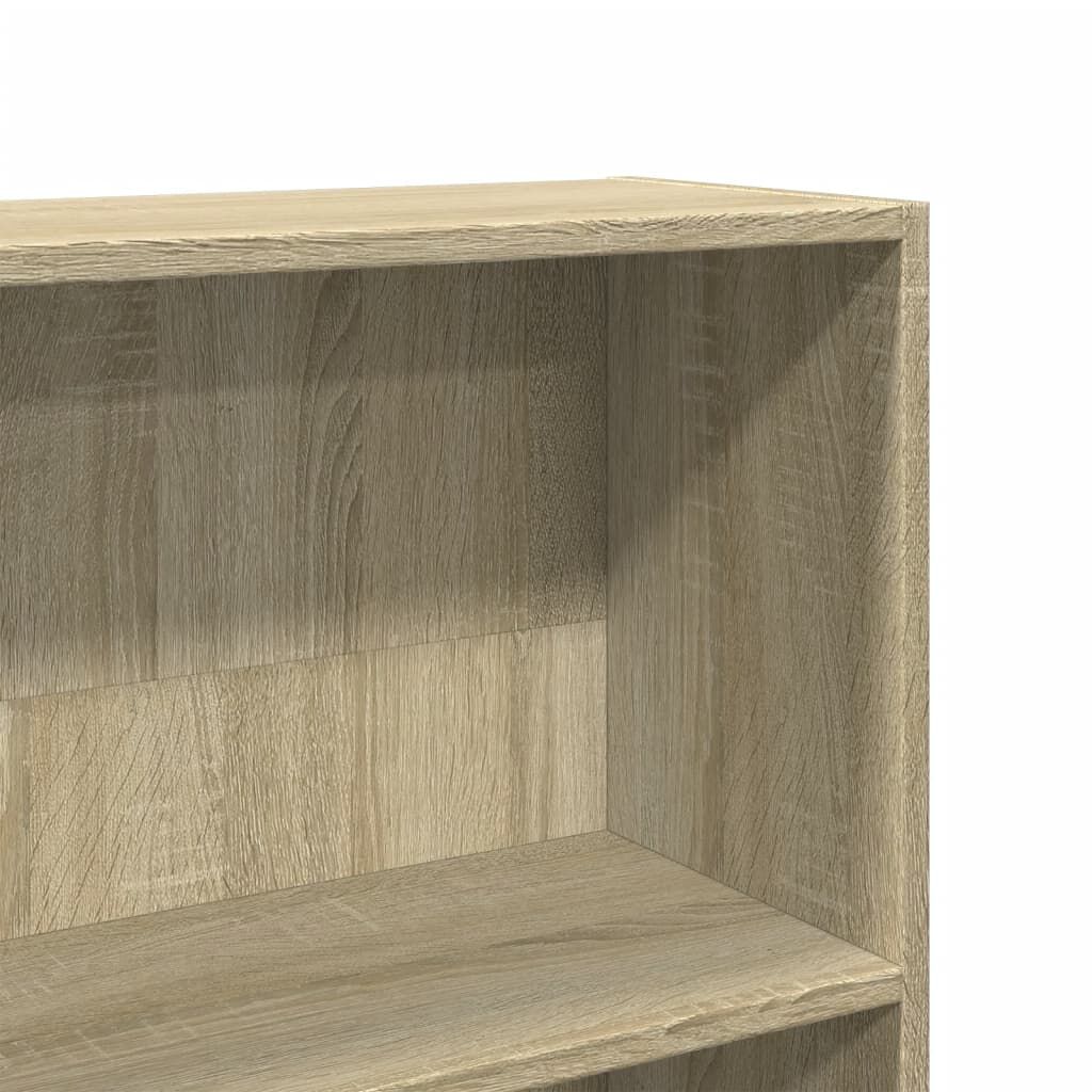 vidaXL Βιβλιοθήκη Sonoma Δρυς 80x24x143 εκ. από Επεξεργασμένο Ξύλο