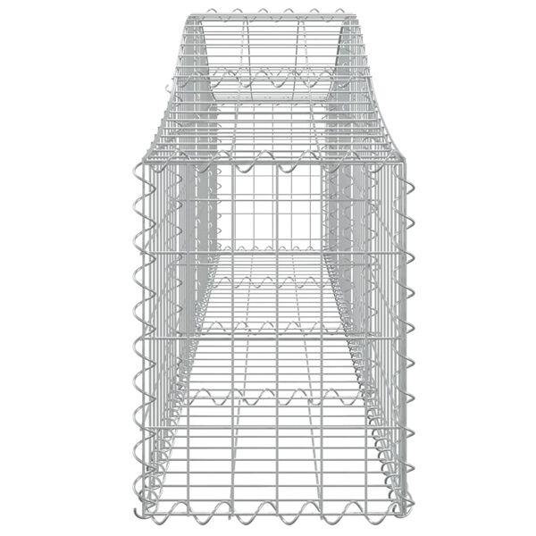 vidaXL Συρματοκιβώτια Τοξωτά 4 τεμ. 200x30x40/60 εκ. Γαλβαν. Ατσάλι