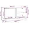 vidaXL Έπιπλο Τηλεόρασης 80 x 35 x 40,5 εκ. από Μασίφ Ξύλο Πεύκου