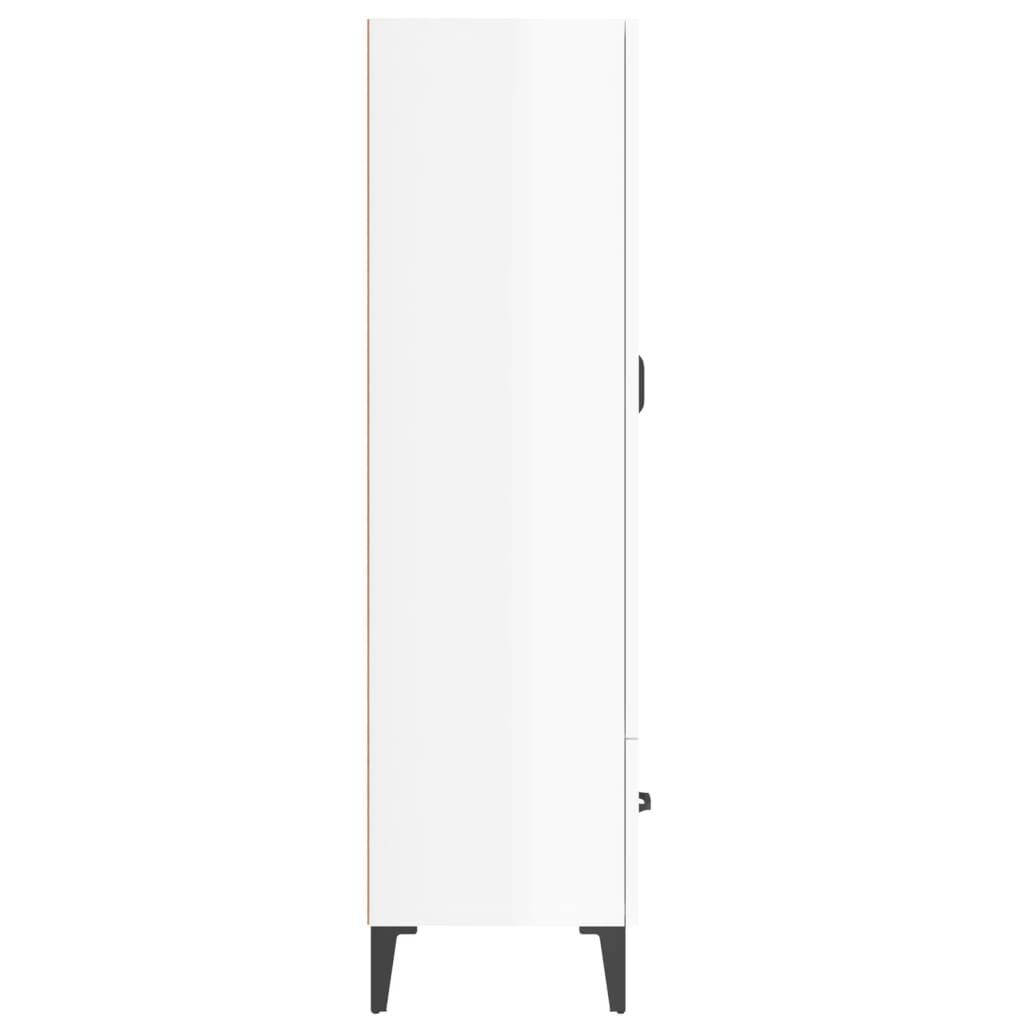 vidaXL Ντουλάπα Γυαλιστερό Λευκό 70x31x115 εκ. από Επεξεργασμένο Ξύλο