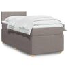 vidaXL &Kappa;&rho;&epsilon;&beta;ά&tau;&iota; Boxspring &mu;&epsilon; &Sigma;&tau;&rho;ώ&mu;&alpha; Taupe 90x190 &epsilon;&kappa;.&Upsilon;&phi;&alpha;&sigma;&mu;ά&tau;&iota;&nu;&omicron;