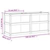 vidaXL Ζαρντινιέρα 150 x 50 x 70 εκ. από Εμποτισμένο Ξύλο Πεύκου