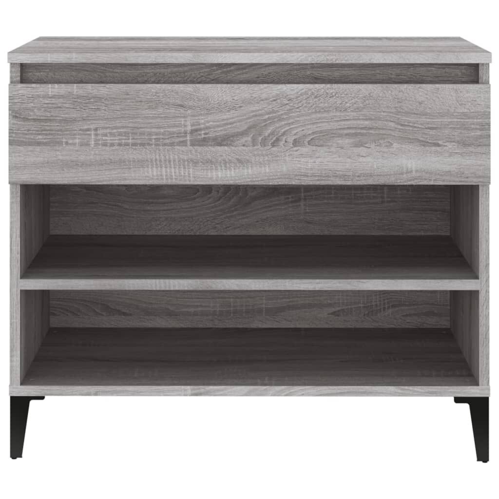 vidaXL Παπουτσοθήκη Γκρι Sonoma 70x36x60 εκ. από Επεξεργασμένο Ξύλο