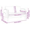 vidaXL Καναπές Loveseat Μπορντό 110 εκ. Συνθετικό δέρμα