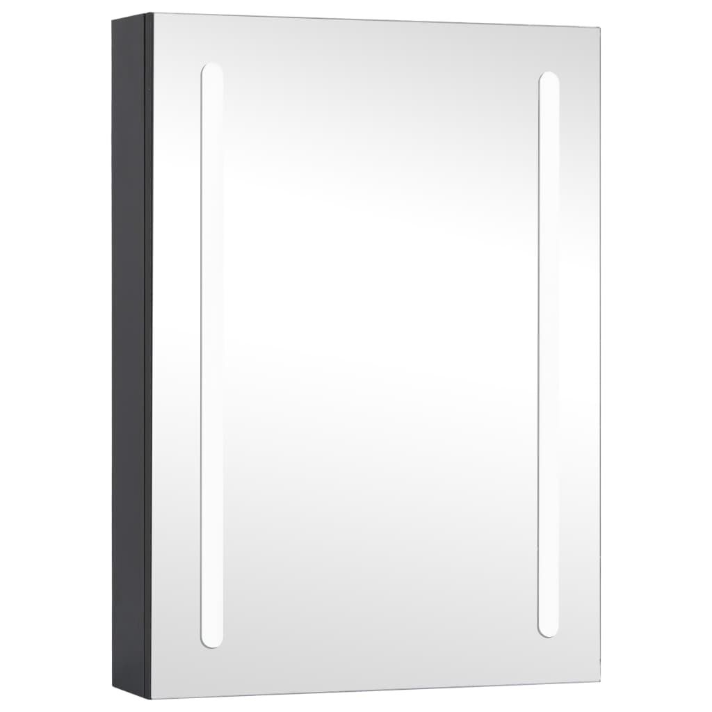 vidaXL Καθρέφτης Μπάνιου με Ντουλάπι & LED 50 x 13 x 70 εκ.