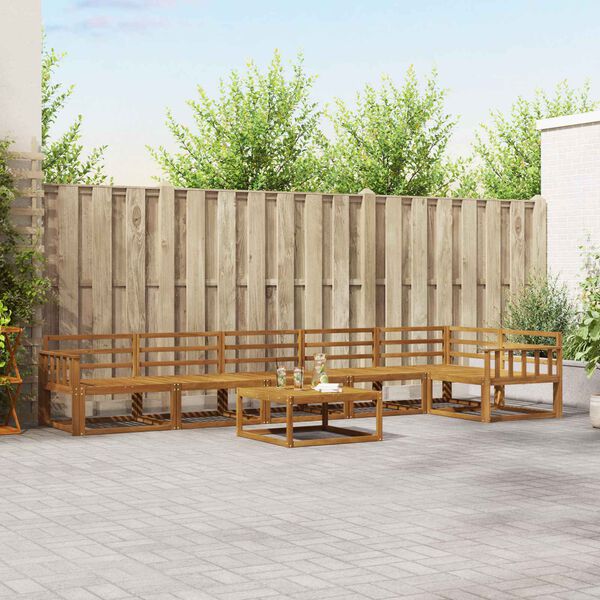 vidaXL &Sigma;&epsilon;&iota;&rho;ά &Kappa;&alpha;&nu;&alpha;&pi;έ &Epsilon;&xi;&omega;&tau;&epsilon;&rho;&iota;&kappa;&omicron;ύ 7 pcs &Phi;&upsilon;&sigma;&iota;&kappa;ό &Sigma;&tau;&epsilon;&rho;&epsilon;ό &Xi;ύ&lambda;&omicron; &Alpha;&kappa;&alpha;&kappa;ί&alpha;&sigmaf;