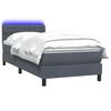 vidaXL &Kappa;&rho;&epsilon;&beta;ά&tau;&iota; Boxspring &mu;&epsilon; &Sigma;&tau;&rho;ώ&mu;&alpha; & LED &Sigma;&kappa;&omicron;ύ&rho;&omicron; &Gamma;&kappa;&rho;&iota; 80x220 &epsilon;&kappa;. &Beta;&epsilon;&lambda;&omicron;ύ&delta;&iota;&nu;&omicron;