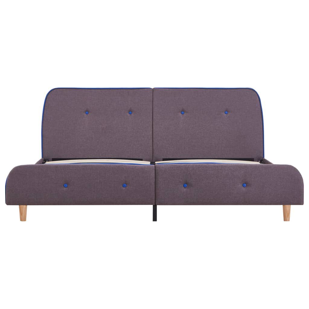 vidaXL Πλαίσιο Κρεβατιού Χρώμα Taupe 160 x 200 εκ. Υφασμάτινο