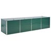 vidaXL Ζαρντινιέρα Υπερυψωμένη Πράσινη 320x80x77 εκ. Γαλβαν. Χάλυβας
