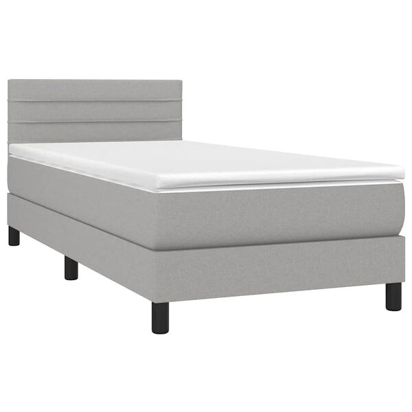 vidaXL &Kappa;&rho;&epsilon;&beta;ά&tau;&iota; Boxspring &mu;&epsilon; &Sigma;&tau;&rho;ώ&mu;&alpha; &Alpha;&nu;&omicron;&iota;&chi;&tau;ό &Gamma;&kappa;&rho;&iota; 100x200 &epsilon;&kappa;. &Upsilon;&phi;&alpha;&sigma;&mu;ά&tau;&iota;&nu;&omicron;