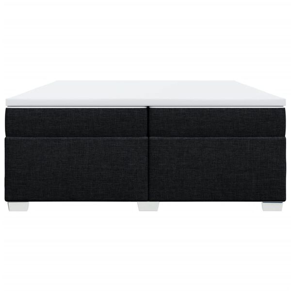 vidaXL &Kappa;&rho;&epsilon;&beta;ά&tau;&iota; Boxspring &mu;&epsilon; &Sigma;&tau;&rho;ώ&mu;&alpha; &Mu;&alpha;ύ&rho;&omicron; 200x200 &epsilon;&kappa;. &Upsilon;&phi;&alpha;&sigma;&mu;ά&tau;&iota;&nu;&omicron;