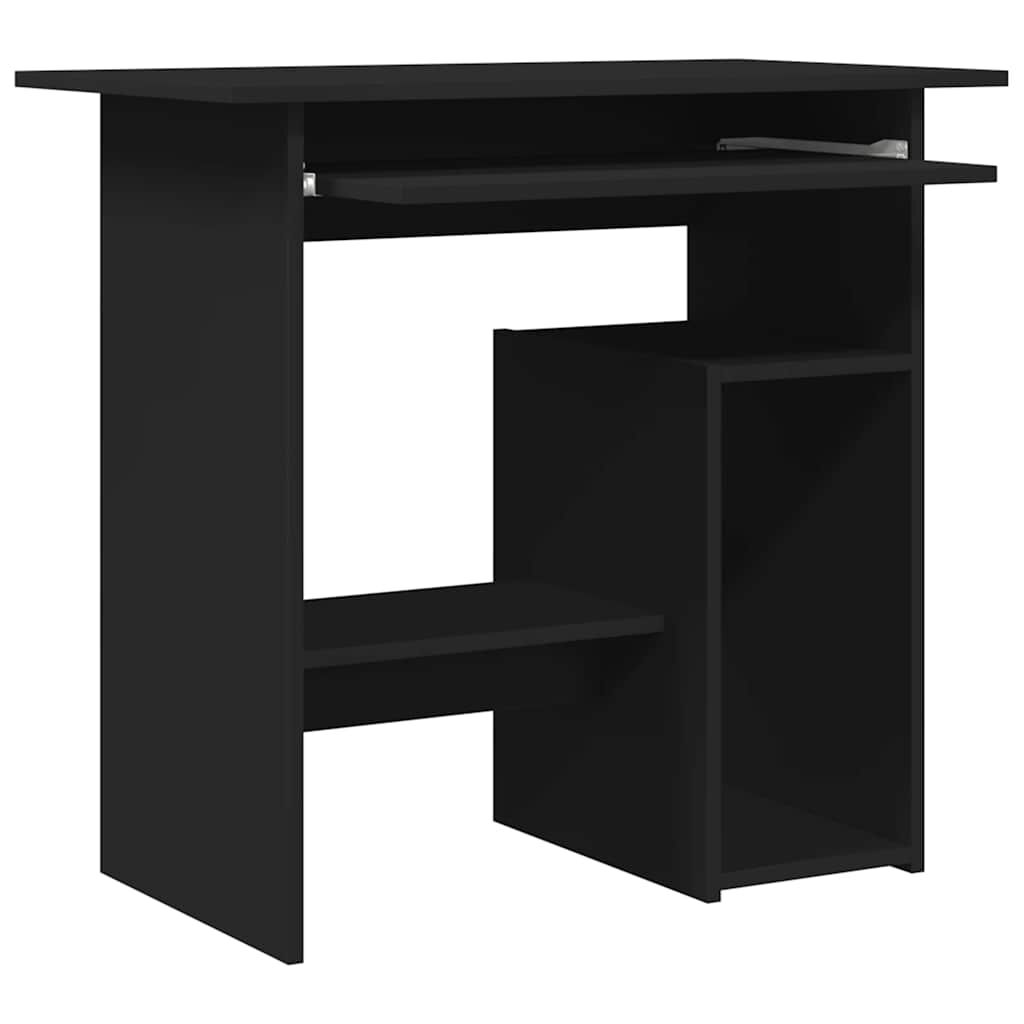 vidaXL Γραφείο Μαύρο 80 x 45 x 74 εκ. από Επεξ. Ξύλο