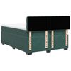 vidaXL Κρεβάτι Boxspring με Στρώμα Σκούρο Πράσινο 160x200εκ. Βελούδινο