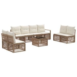 vidaXL &Sigma;&epsilon;&tau; &Kappa;&alpha;&nu;&alpha;&pi;έ &Kappa;ή&pi;&omicron;&upsilon; 9 pcs &Mu;&pi;&epsilon;&zeta; &sigma;&upsilon;&nu;&theta;&epsilon;&tau;&iota;&kappa;ό &rho;&alpha;&tau;ά&nu;