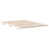 vidaXL Κρεβάτι δαπέδου Λευκό 160 x 200 cm Μασίφ ξύλο πεύκου