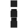 vidaXL Ραφιέρες Τοίχου 3 τεμ. Μαύρες 80x18x18 εκ. από Επεξ. Ξύλο