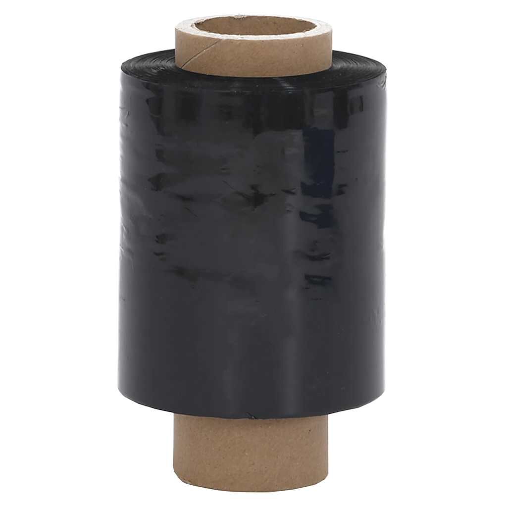 vidaXL Stretch Films 10 τεμάχια Μαύρο 23 μm 10 cm x 150 m