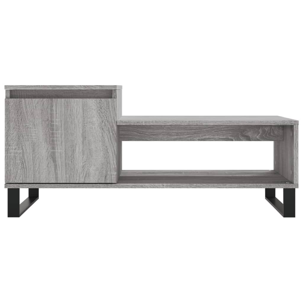 vidaXL Τραπεζάκι Σαλονιού Γκρι Sonoma 100x50x45 εκ. Επεξεργασμένο Ξύλο