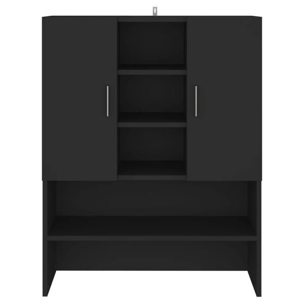 vidaXL Ντουλάπι Πλυντηρίου Μαύρο 70,5 x 25,5 x 90 εκ.
