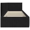 vidaXL Κρεβάτι Γωνίας με κεφαλάρι Μαύρο 80 x 200 cm Βελούδο