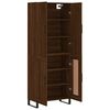 vidaXL Ντουλάπι Καφέ Δρυς 69,5 x 34 x 180 εκ. από Επεξεργασμένο Ξύλο