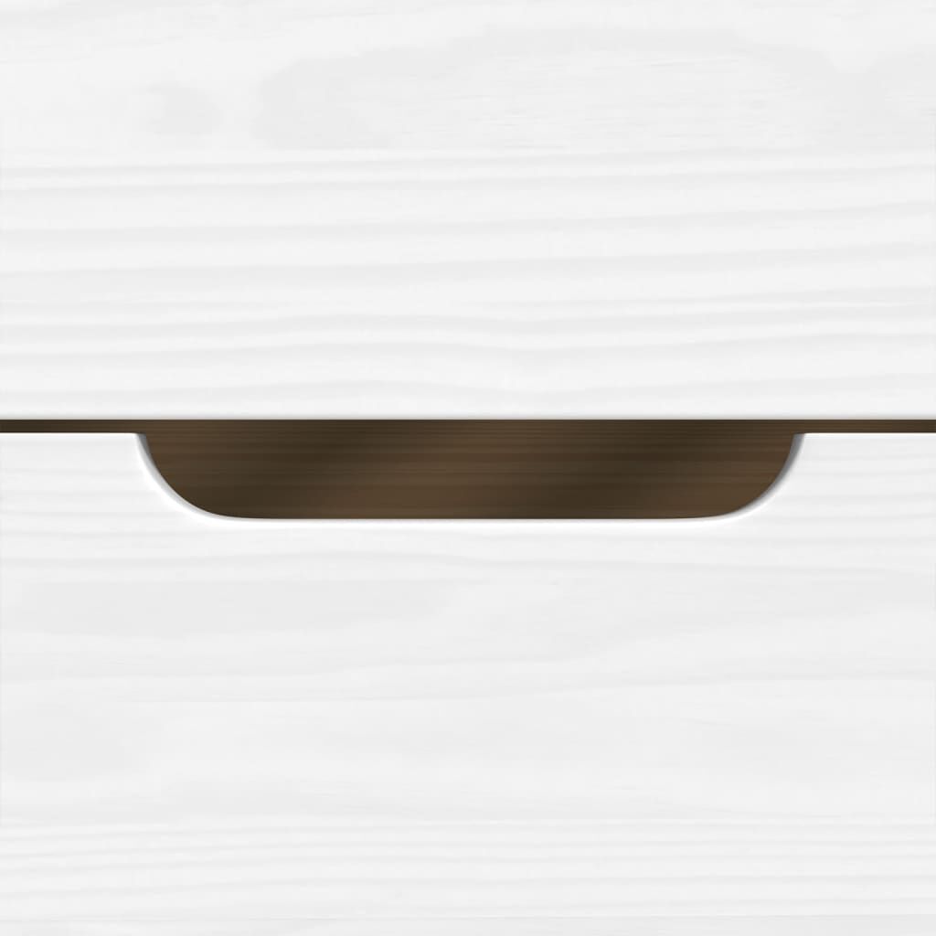 vidaXL Καναπές Κρεβάτι 3 Συρτ. IRUN Λευκός 90x200εκ. Μασίφ Ξύλο Πεύκου