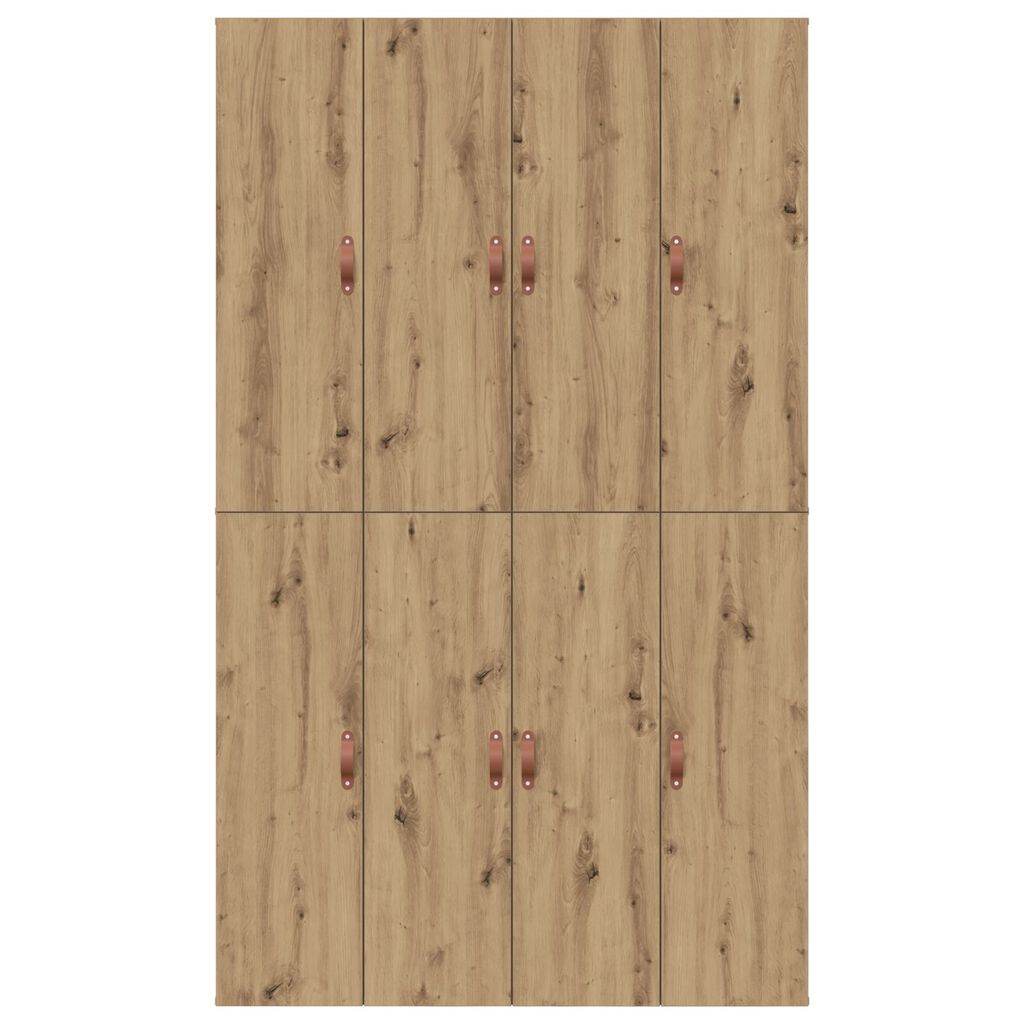 vidaXL Κρεβάτι αποθήκευσης Artisan Oak 120x200 εκ