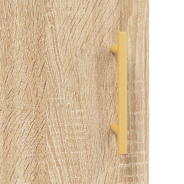 vidaXL Μπουφές Sonoma δρυς 34,5 x 34 x 180 εκ. από Επεξεργασμένο Ξύλο