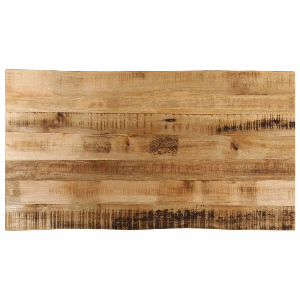 vidaXL Επιφάνεια Τραπεζιού 110x60x2,5 εκ. Live Edge Μασίφ Ξύλο Μάνγκο