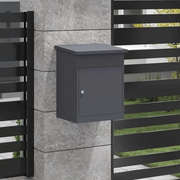 vidaXL Θυρίδα Πακέτων Ανθρακί 44 x 35 x 59 εκατοστά Ατσάλι
