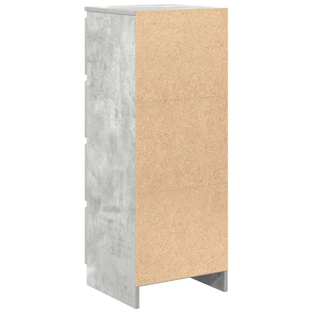 vidaXL Ντουλάπι Γκρι Σκυροδέματος 37,5x35x99 εκ. Επεξεργασμένο Ξύλο