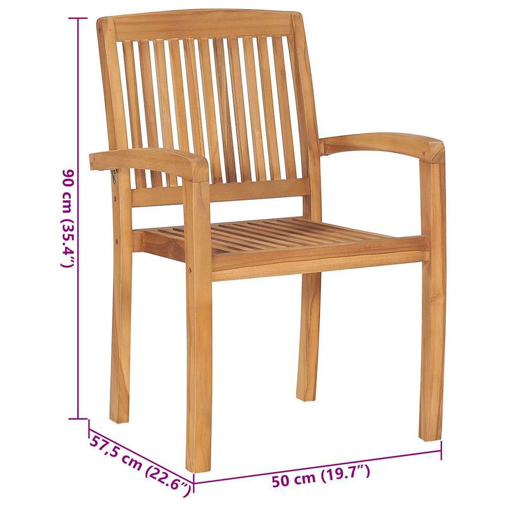 vidaXL Καρέκλες Κήπου 2 τεμ. από Μασίφ Ξύλο Teak με Taupe Μαξιλάρια