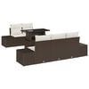 vidaXL &Sigma;&epsilon;&tau; &Kappa;&alpha;&nu;&alpha;&pi;έ &mu;&epsilon; &mu;&alpha;&xi;&iota;&lambda;ά&rho;&iota; 6 pcs &Kappa;&alpha;&phi;έ &kappa;&alpha;&iota; &Kappa;&rho;έ&mu;&alpha; &sigma;&upsilon;&nu;&theta;&epsilon;&tau;&iota;&kappa;ό &rho;&alpha;&tau;ά&nu;