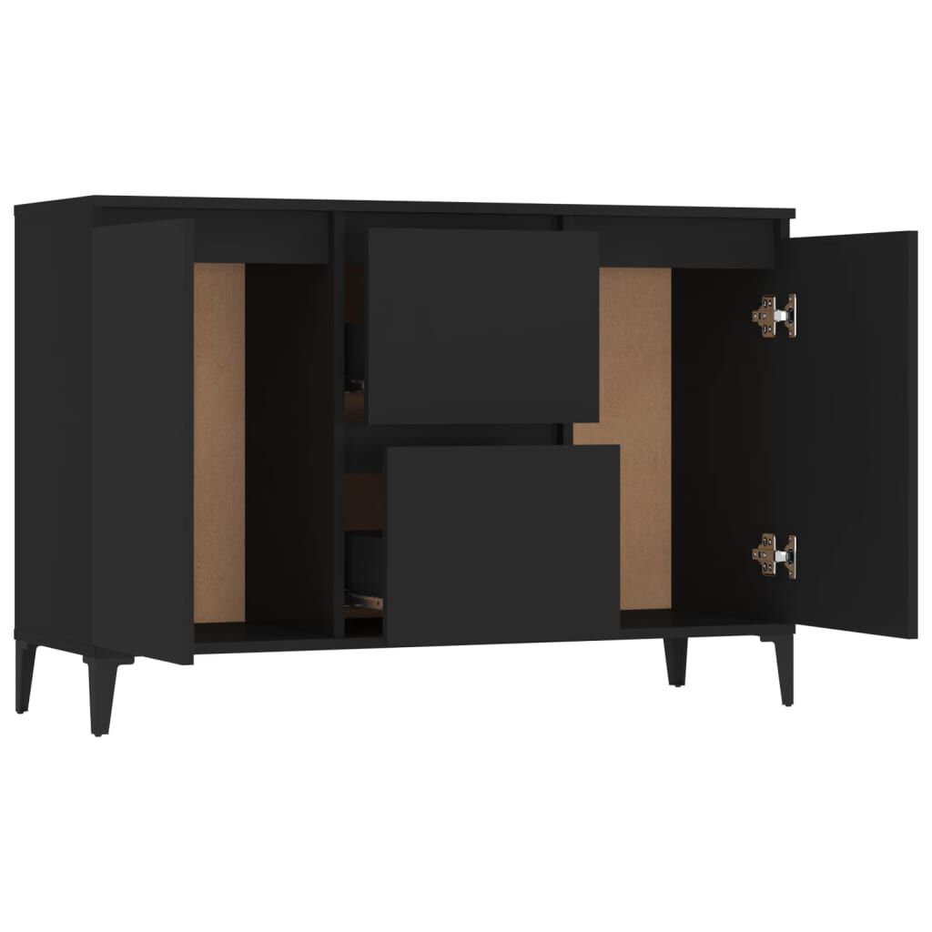 vidaXL Μπουφές Μαύρος 104 x 35 x 70 εκ. από Επεξεργασμένο Ξύλο