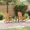 vidaXL Κήπος Καρέκλες Adirondack 2 pcs Καφέ 77 x 78 x 95 εκ
