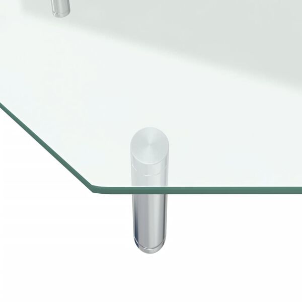vidaXL Βάση Οθόνης 60 x 26 x 8,6 εκ. από Διαφανές Γυαλί