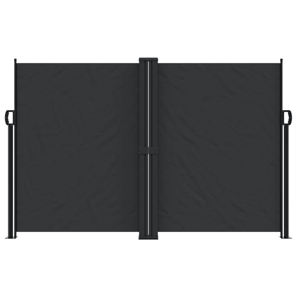 vidaXL Σκίαστρο Πλαϊνό Συρόμενο Μαύρο 160 x 600 εκ.