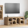 vidaXL &Nu;&tau;&omicron;&upsilon;&lambda;ά&pi;&iota; TV Artisan Oak 100 x 35 x 40 &epsilon;&kappa; &Epsilon;&pi;&epsilon;&xi;&epsilon;&rho;&gamma;&alpha;&sigma;&mu;έ&nu;&omicron; &xi;ύ&lambda;&omicron;