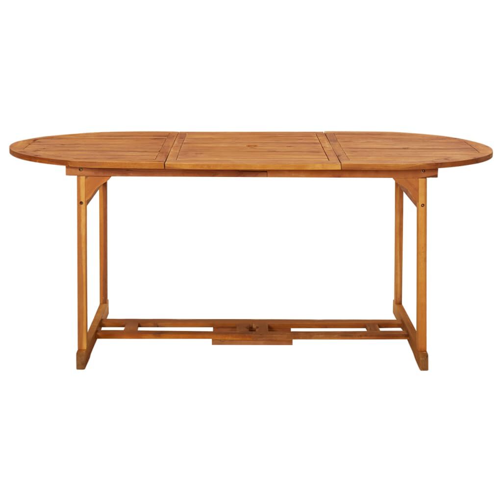 vidaXL Σετ Τραπεζαρίας Κήπου 9 Τεμαχίων 180x90x75 εκ. Μασίφ Ακακία