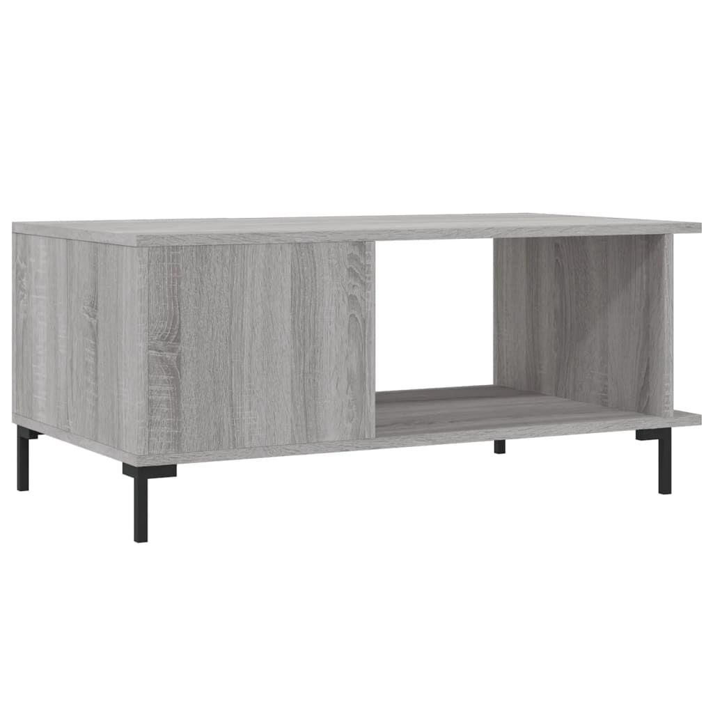 vidaXL Τραπεζάκι Σαλονιού Γκρι Sonoma 90x50x40 εκ. Επεξεργασμένο Ξύλο